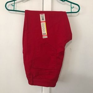 No boundaries red skinny jeans